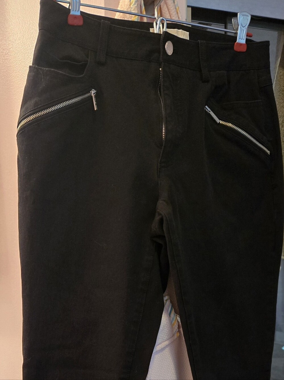 Michael Kors Black Women's Pants with Zip Pocket And Leg Accents